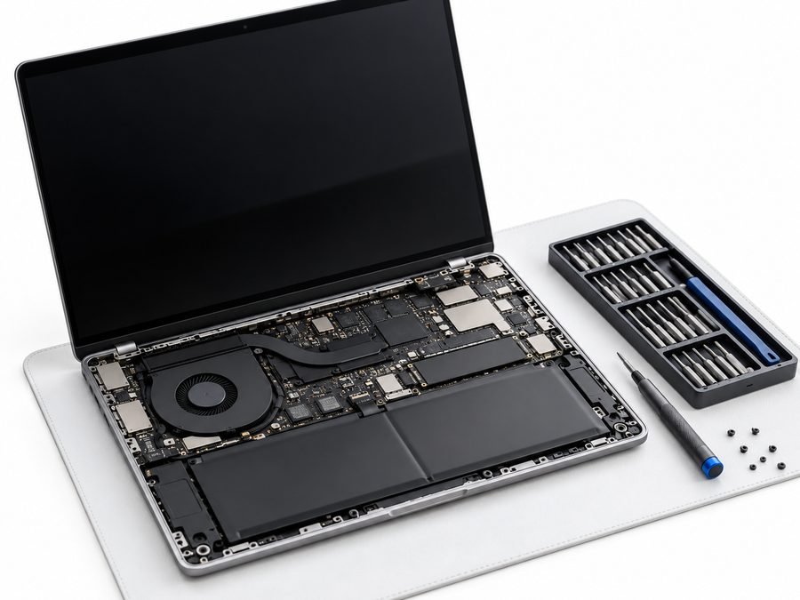 Laptop repair workbench
